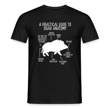 Hog Hunting of Boar Hunter Hog Removal Technician - Männer T-Shirt - Schwarz - Vorne - AI Model Male 178 light (178cm)