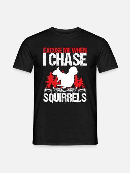 Squirrel Hunter Squirrel Removal Technician - Mænd T-shirt - sort