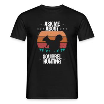 Technicien en enlèvement d’écureuil Chasseur d’écureuils - T-shirt homme - noir - Devant - AI Model Male 178 light (178cm)