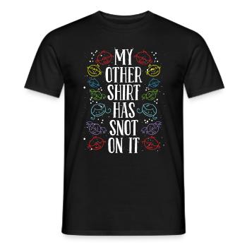 Daycare Provider Childacre Snot on it Teacher - Men's T-Shirt - black - Front - AI Model Male 178 light (178cm)