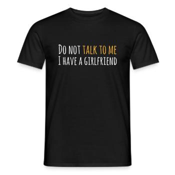 Ne vous adressez pas J’ai une petite amie couple LGBTQ - T-shirt homme - noir - Devant - AI Model Male 178 light (178cm)