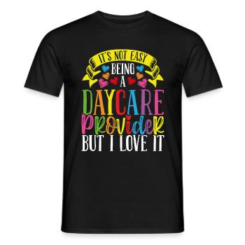 Daycare Provider Appreciation Childcare Teacher - Männer T-Shirt - Schwarz - Vorne - AI Model Male 178 light (178cm)