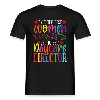 Directrices de garderies Femmes Drôle Fournisseur de services de garde d’enfants - T-shirt homme - noir - Devant - AI Model Male 178 light (178cm)