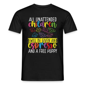 Drôle de garderie Directrice De garde Fournisseur de services de garde d’enfants - T-shirt homme - noir - Devant - AI Model Male 178 light (178cm)