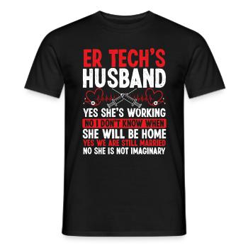 Emergency Room Nurse ER Nurse Marriage ER Tech - Men's T-Shirt - black - Front - AI Model Male 178 light (178cm)