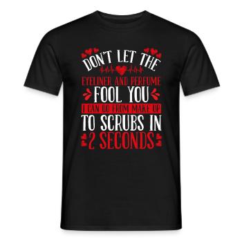 Infirmière de salle d’urgence Femmes Drôle Technicienne d’urgence - T-shirt homme - noir - Devant - AI Model Male 178 light (178cm)