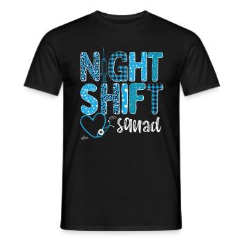Paramedic Ambulance Tech Night Shift Squad EMT - Men's T-Shirt - black - Front - AI Model Male 178 light (178cm)