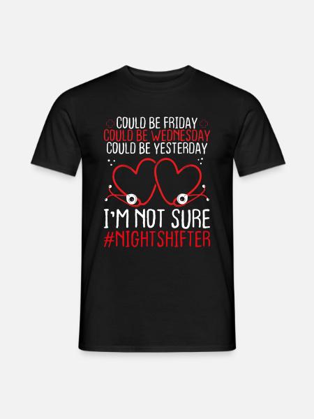 Night Shift Emergency Medical Funny ER Nurse - Mænd T-shirt - sort
