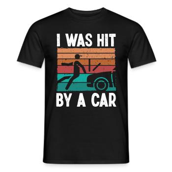 Un survivant d’une jambe amputée frappé par une personne amputée d’une jambe de voiture - T-shirt homme - noir - Devant - AI Model Male 178 light (178cm)