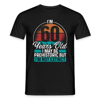 60 Birthday Idea Men Birthdays Funny 60 Year Old - Männer T-Shirt - Schwarz - Vorne - AI Model Male 178 light (178cm)