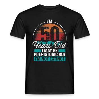 50 Birthday Idea Men Birthdays Funny 50 Year Old - Männer T-Shirt - Schwarz - Vorne - AI Model Male 178 light (178cm)