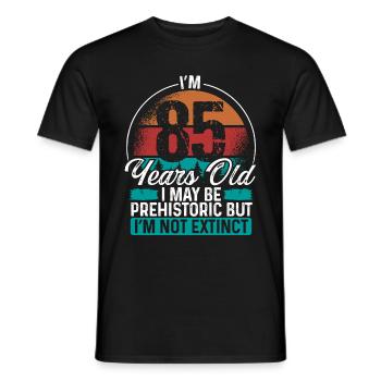 85 Birthday Idea Men Birthdays Funny 85 Year Old - Männer T-Shirt - Schwarz - Vorne - AI Model Male 178 light (178cm)