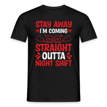 Night Shift ER Nurse worked Emergency Room Nursing - Männer T-Shirt - Schwarz - Vorne - AI Model Male 178 light (178cm)