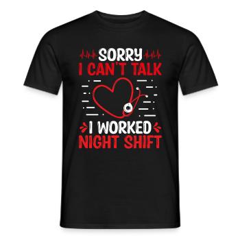 Emergency Room Nurse Appreciation Night ER Nurse - Männer T-Shirt - Schwarz - Vorne - AI Model Male 178 light (178cm)