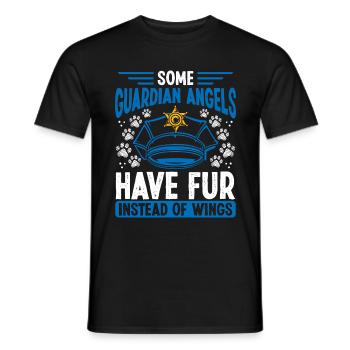 Berger Allemand Police Chien Propriétaire Police Animal - T-shirt homme - noir - Devant - AI Model Male 178 light (178cm)