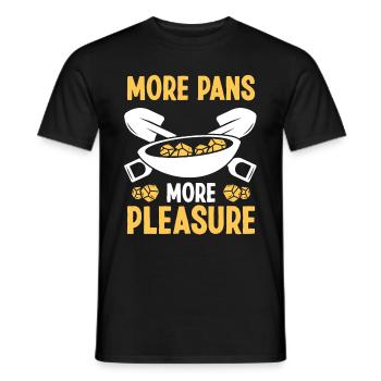Panner Plus de casseroles Plus de plaisir Prospecteur Mineur - T-shirt homme - noir - Devant - AI Model Male 178 light (178cm)