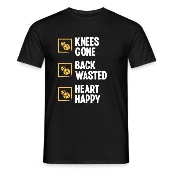 Panner Knee Pain Back injury Gold Prospector Miner - Männer T-Shirt - Schwarz - Vorne - AI Model Male 178 light (178cm)