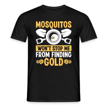 Gold Panner Mosquitos Gold Miner Prospector Miner - Männer T-Shirt - Schwarz - Vorne - AI Model Male 178 light (178cm)