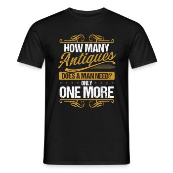Antique Collector Antiquing Wax Treasure Hunter - Männer T-Shirt - Schwarz - Vorne - AI Model Male 178 light (178cm)