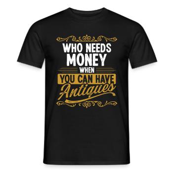 Antiquing Wax Treasure Hunter Antique Collecting - Männer T-Shirt - Schwarz - Vorne - AI Model Male 178 light (178cm)