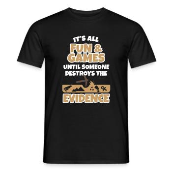 It's All Fun & Games Until Ägypten Archeologie - Männer T-Shirt - Schwarz - Vorne - AI Model Male 178 light (178cm)