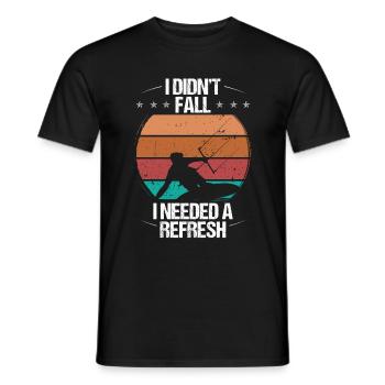 Kiteboarder Design I didn't case Humor KitesurferKi - Men's T-Shirt - black - Front - AI Model Male 178 light (178cm)