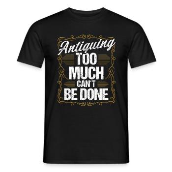 Collection de magasin de chasse au trésor de cire antique - T-shirt homme - noir - Devant - AI Model Male 178 light (178cm)