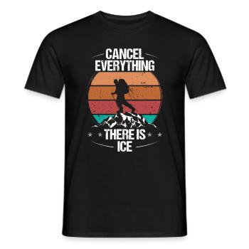 Ice Cancel Tout il y a Vintage Ice Climber - T-shirt homme - noir - Devant - AI Model Male 178 light (178cm)