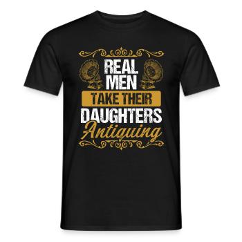 Antique Collecting Treasure Hunter Antique - Men's T-Shirt - black - Front - AI Model Male 178 light (178cm)