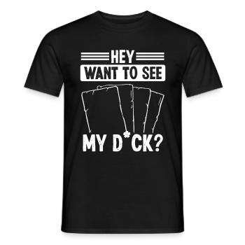 Collection de jeux de cartes à collectionner Je veux voir mon deck - T-shirt homme - noir - Devant - AI Model Male 178 light (178cm)