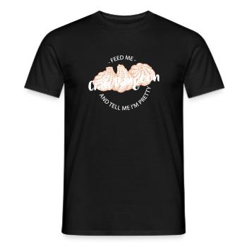 Feed Me Crab Rangoons And Tell Me I'm Pretty - Men's T-Shirt - black - Front - AI Model Male 178 light (178cm)