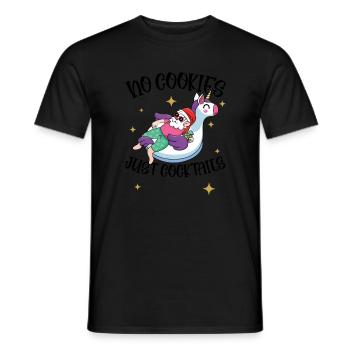 Cocktails sans biscuits, cocktails de Noël juillet - T-shirt homme - noir - Devant - AI Model Male 178 light (178cm)