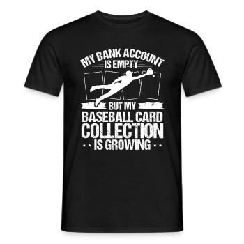 Collection de cartes de baseball Collection De cartes de sport - T-shirt homme - noir - Devant - AI Model Male 178 light (178cm)