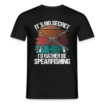 Spearfisher Apnoe Diver Freediving Speargun - Männer T-Shirt - Schwarz - Vorne - AI Model Male 178 light (178cm)