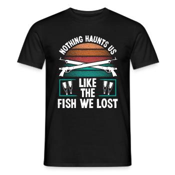 Poisson-harpon nous avons perdu Apnée Plongeur Apnée - T-shirt homme - noir - Devant - AI Model Male 178 light (178cm)