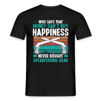 Spearo Spearfisher Gear Apnée Apnée Plongeur - T-shirt homme - noir - Devant - AI Model Male 178 light (178cm)