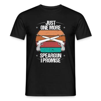 Spearfisher Just one more Speargun I promise - Männer T-Shirt - Schwarz - Vorne - AI Model Male 178 light (178cm)