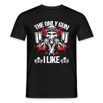 Autobody Technician Car Painter Vehicle Sprayer - Men's T-Shirt - black - Front - AI Model Male 178 light (178cm)