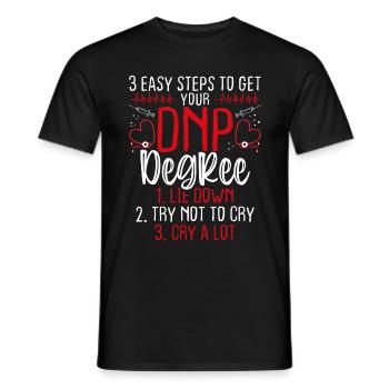 Futur DNP Docteur Drôle École d’Infirmières Diplômé - T-shirt homme - noir - Devant - AI Model Male 178 light (178cm)