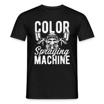 Car Painter Color Spraying Machine Autobody - Men's T-Shirt - black - Front - AI Model Male 178 light (178cm)