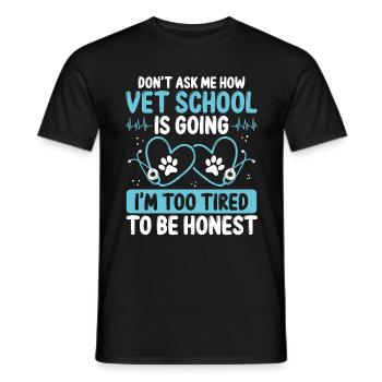 Vet Student Graduation Party Future Veterinarian - Männer T-Shirt - Schwarz - Vorne - AI Model Male 178 light (178cm)