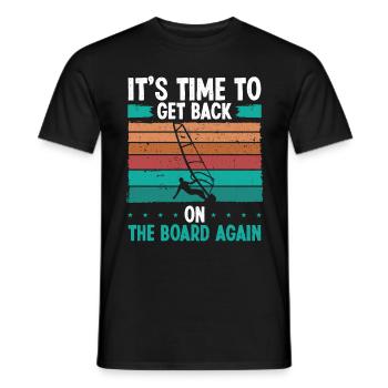 Windsurfing Session Board Windsurfer Windsurf - Männer T-Shirt - Schwarz - Vorne - AI Model Male 178 light (178cm)