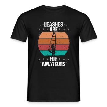 Windsurfer Leashes are for Amateurs Windsurfing - Männer T-Shirt - Schwarz - Vorne - AI Model Male 178 light (178cm)