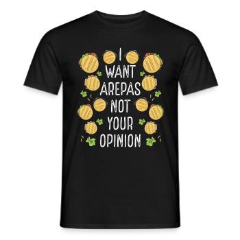 Colombian Arepa Venezuelan Traditional Food Arepas - Men's T-Shirt - black - Front - AI Model Male 178 light (178cm)