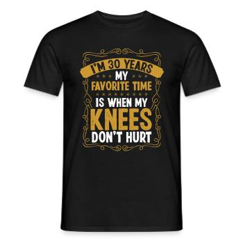 30 Year Old Birthday Humor Idea Men 30 Birthday - Männer T-Shirt - Schwarz - Vorne - AI Model Male 178 light (178cm)