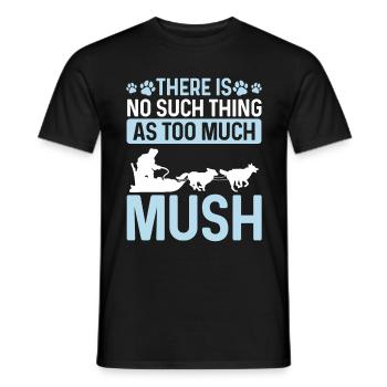 Alaska Sled Dog Racing Mushing Husky Sledding - Männer T-Shirt - Schwarz - Vorne - AI Model Male 178 light (178cm)