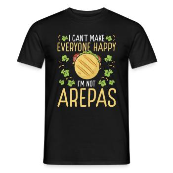 Venezuelan Arepa Lover Colombian Food Arepas Maker - Men's T-Shirt - black - Front - AI Model Male 178 light (178cm)