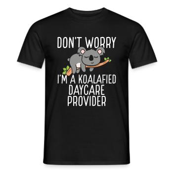 Daycare Provider Koalafied Childcare Teacher - Männer T-Shirt - Schwarz - Vorne - AI Model Male 178 light (178cm)