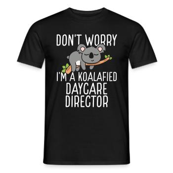 Directrice de garderie Koalafied Childcare Teacher - T-shirt homme - noir - Devant - AI Model Male 178 light (178cm)