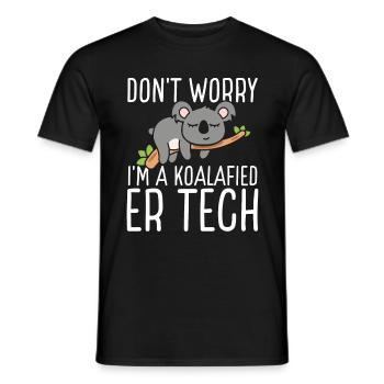 Emergency Room Nurse Koala Technician ER Nursing - Men's T-Shirt - black - Front - AI Model Male 178 light (178cm)